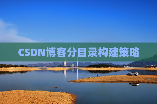 CSDN博客分目录构建策略